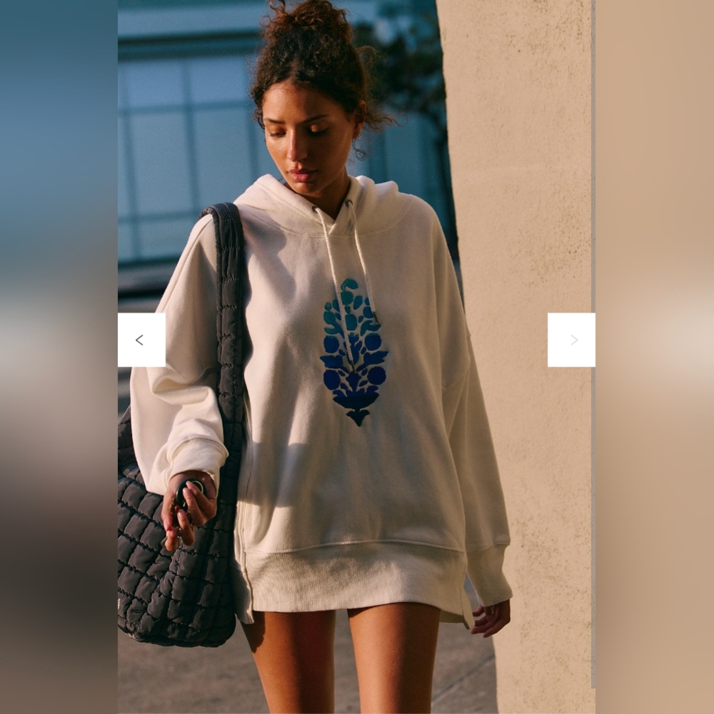 Free People Sprint To The Finish Gradiant Buti Logo Hoodie